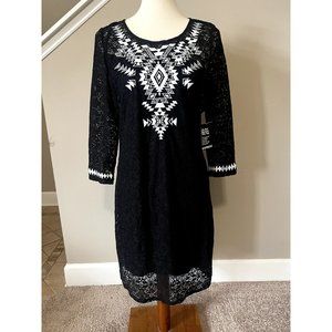NEW Black Express lace overlay dress - Medium